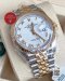Rolex 126233 Datejust 36 White Rioman Dial Two-Tone Yellow Gold Jubilee